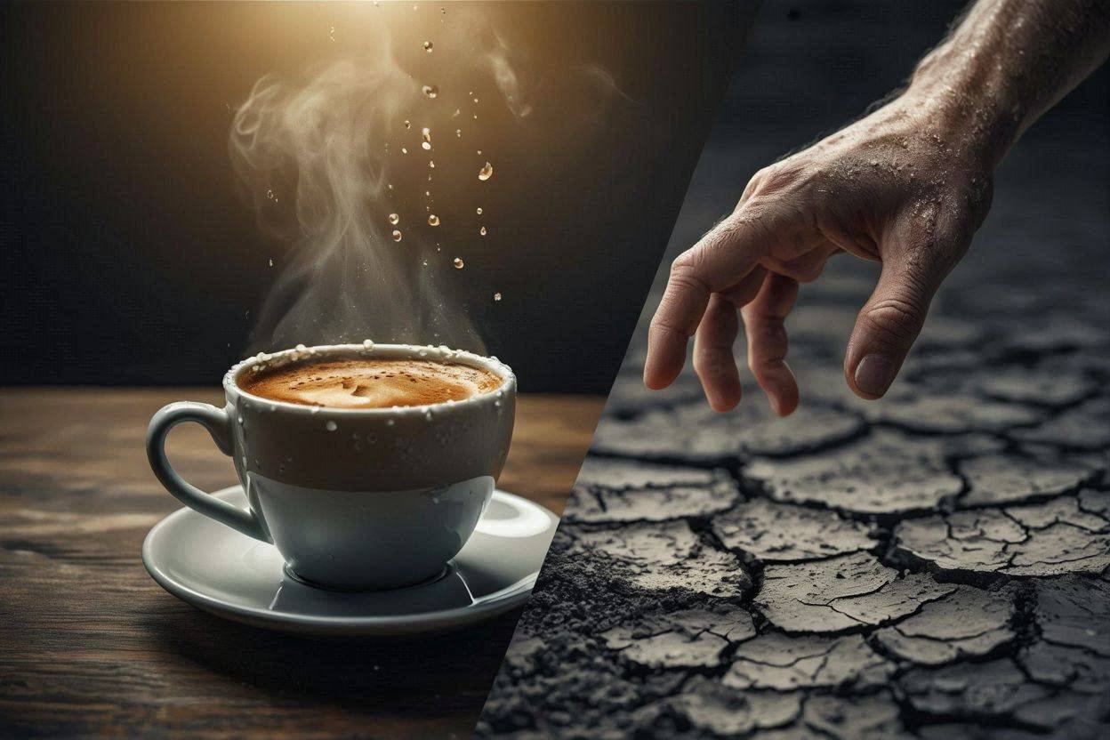 آیا قهوه می‌تواند شما را دچار کم‌آبی کند؟
